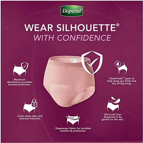 silhouette diapers|depend silhouette size chart.